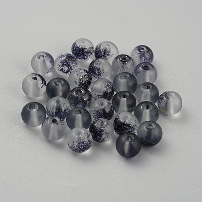 Transparent Frosted Glass Beads LS-GLAA-WH0032-21D-1