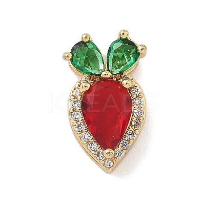 Brass Micro Pave Cubic Zirconia Pendants LS-KK-F909-02G-1
