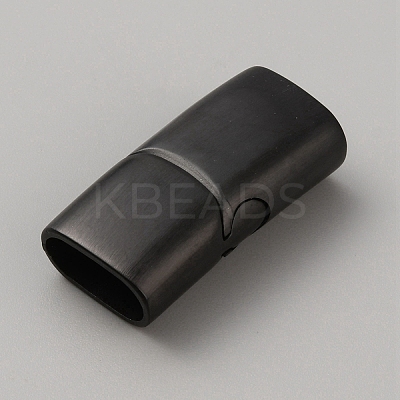 316 Stainless Steel Magnetic Clasps with Glue-in Ends STAS-WH0036-23MEB-1