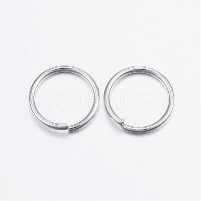 Tarnish Resistant 304 Stainless Steel Open Jump Rings STAS-P151-04-1