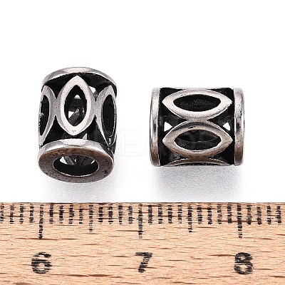 304 Stainless Steel European Style Large Hole Beads STAS-T072-113AS-1