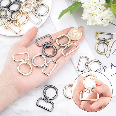 Zinc Alloy Swivel Clasps PALLOY-PH0013-84-RS-1
