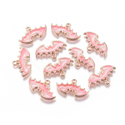 Zinc Alloy Enamel Pendants PALLOY-WH0070-30G-B-1