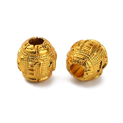 Alloy Six-character Mantra Beads FIND-WH0049-87-1