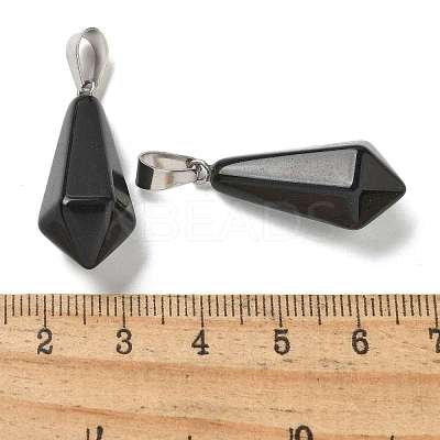 Natural & Synthetic Gemstone Pointed Pendants G-B127-15P-1
