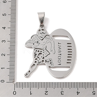 Non-Tarnish 201 Stainless Steel Pendants STAS-A094-05B-P-1