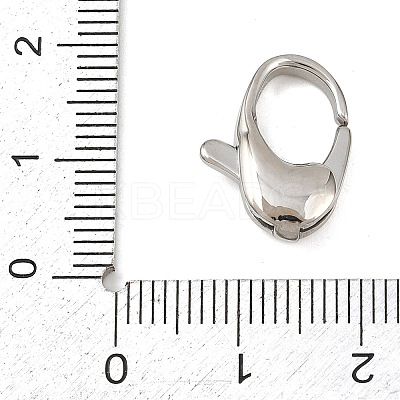 316 Stainless Steel Lobster Claw Clasps STAS-C154-02A-P-1