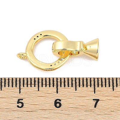 Brass Fold Over Clasps KK-M311-04G-1