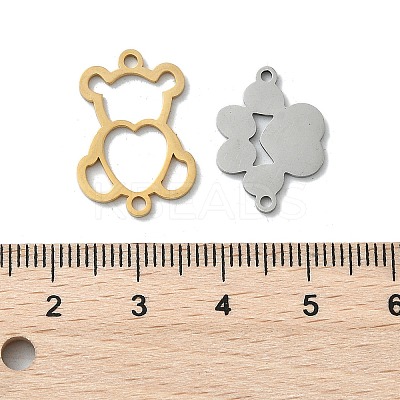16Pcs 4 Style 201 Stainless Steel Links Connectors STAS-DC0001-82-1