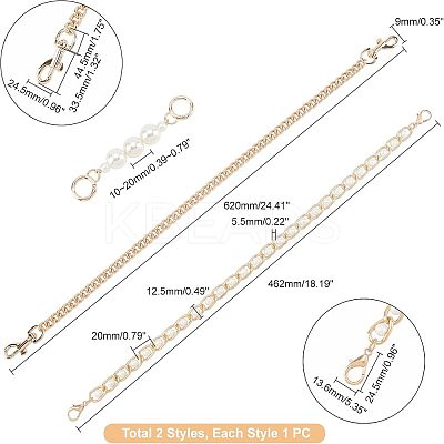 Zinc Alloy Bag Straps FIND-FH0003-58-1
