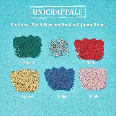 Filigree Dangle Earrings Making Kit DIY-UN0003-33-1