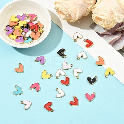 50Pcs Alloy Enamel Charms ENAM-YW0006-37-1