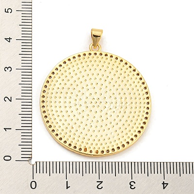 Brass with Cubic Zirconia Pendants KK-K332-16B-G01-1