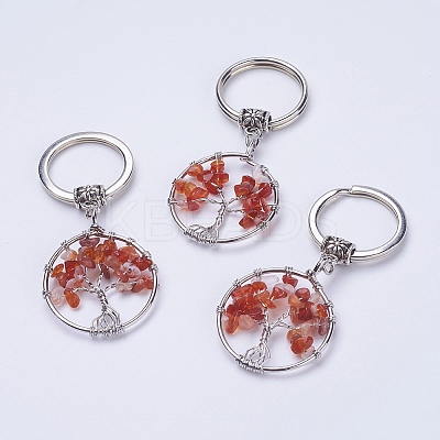 Natural Carnelian Keychain KEYC-E023-03F-1