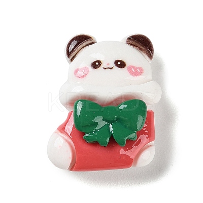 Christmas Theme Opaque Resin Cabochons LS-RESI-F053-B03-1