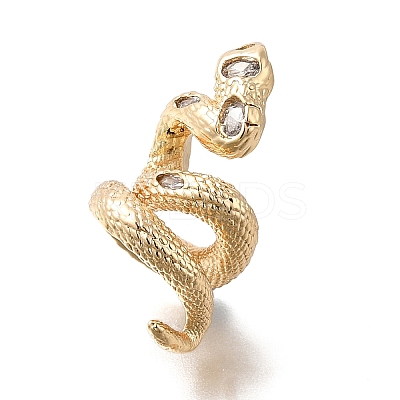 Brass Micro Pave Cubic Zirconia Beads KK-U061-23G-1
