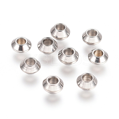 Tarnish Resistant Rondelle 304 Stainless Steel Spacer Beads STAS-G130-55P-1