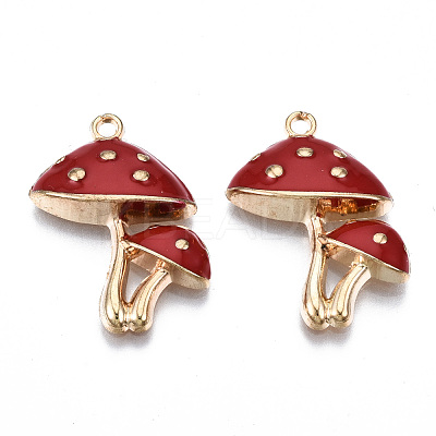 Eco-Friendly Alloy Enamel Pendants X-ENAM-Q437-047-NR-1
