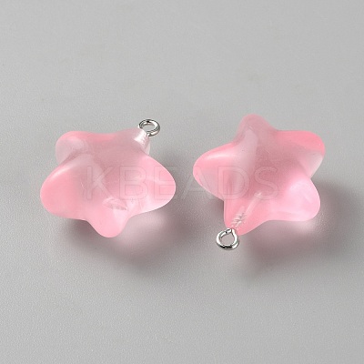 Luminous Tansparent Acrylic Pendants LS-LACR-WH0071-01-1