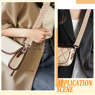 Ethnic Style Polyester Webbing Bag Straps FIND-WR0009-85-1