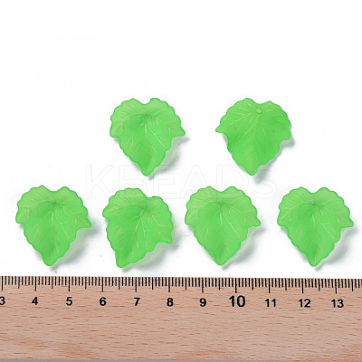 Autumn Theme Transparent Frosted Acrylic Pendants PAF002Y-7-1