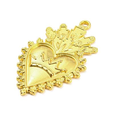 Alloy Rhinestone Settings Pendant PALLOY-H132-02G-05-1