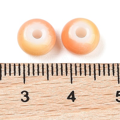 Opaque Spray Painted Glass Beads X1-GLAA-G118-01D-1