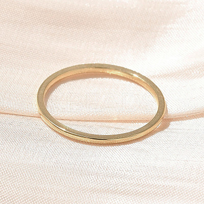 304 Stainless Steel Plain Band Rings STAS-I160-F03-G-1