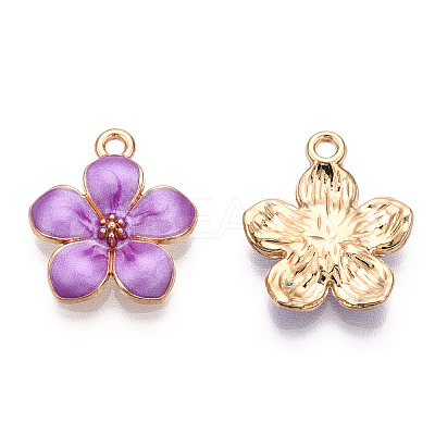 Zinc Alloy Enamel Pendants PALLOY-I124-10G-D-1