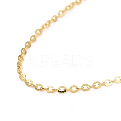 925 Sterling Silver Cable Chains Necklace for Women STER-I021-08B-G-1