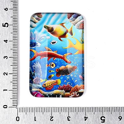 Glass Cabochons GGLA-T004-14G-1