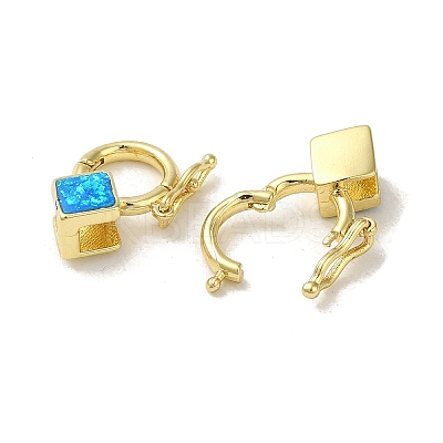 Rack Plating Brass Twister Clasps KK-P268-03E-G-1