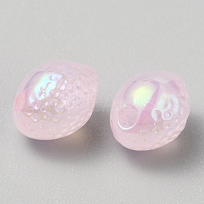 Plated Acrylic Lemon Bead OACR-CJC0009-04C-1