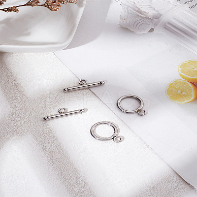 2Bags Stainless Steel Toggle Clasps FIND-LP0007-66-1