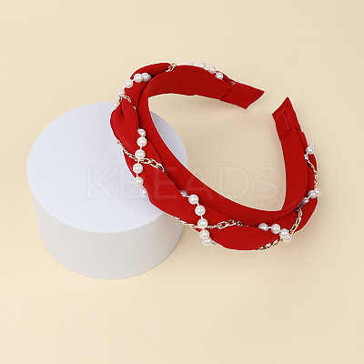Cloth Hair Bands OHAR-PW0008-004D-1