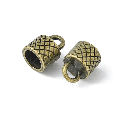 Tibetan Style Alloy Cord Ends TIBEP-Q034-AB-NR-1