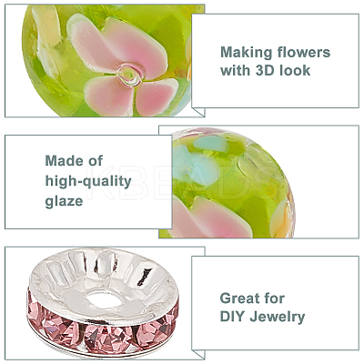 DIY Flower Beads Jewelry Making Finding Kits DIY-GO0001-79-1