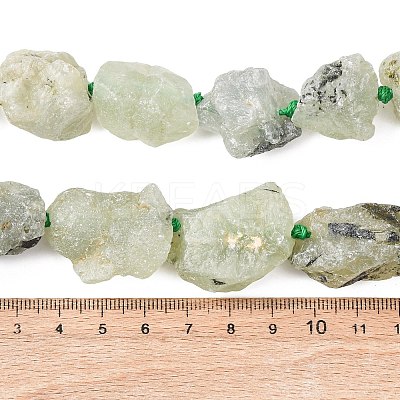 Raw Rough Natural Prehnite Beads Strands G-P528-A05-01A-1