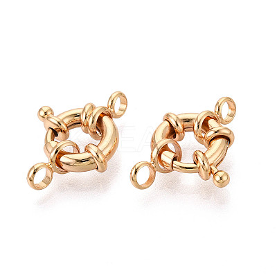 Brass Spring Ring Clasps LS-KK-G528-03G-1