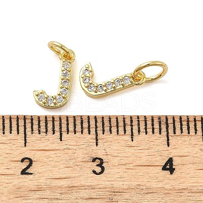 Brass Micro Pave Cubic Zirconia Pendants KK-M273-02G-J-1