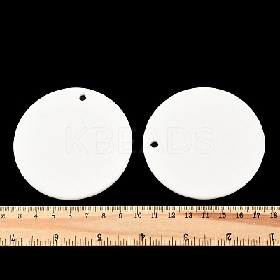 Porcelain Blank Big Pendants PORC-PW0001-100-1