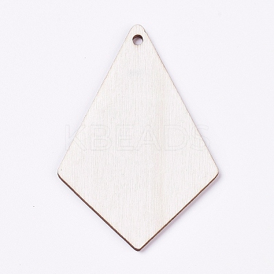 Unfinished Blank Wood Pendants WOOD-TAC0003-25-1