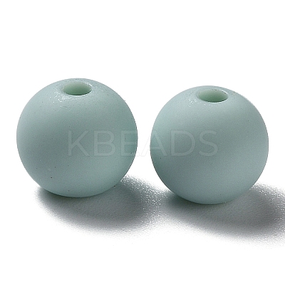 Frosted Opaque Acrylic Beads OACR-P019-01B-03-1