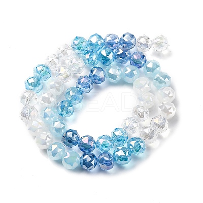 Transparent Glass Beads Strands GLAA-Q009-01D-1