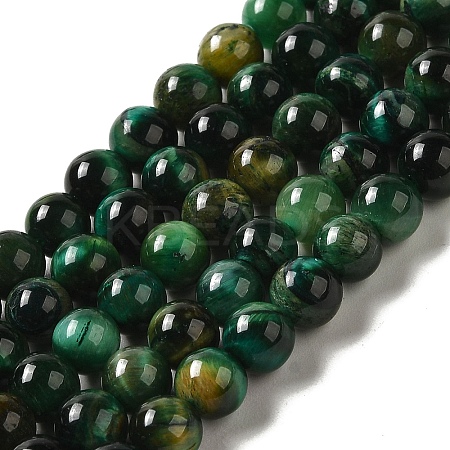 Dyed Natural Tiger Eye Beads Strands G-G102-A01-02-1