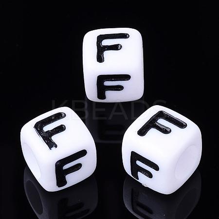 Letter Acrylic Beads PL37C9129-F-1