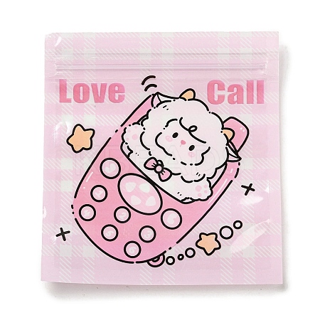 Square Plastic Packaging Resealable Bags OPP-K001-04C-1