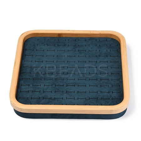 Fashion Velvet Wood Jewelry Boxes RDIS-B003-01-1