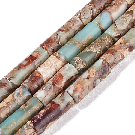 Synthetic Aqua Terra Jasper Beads Strands G-P529-A01-01-1
