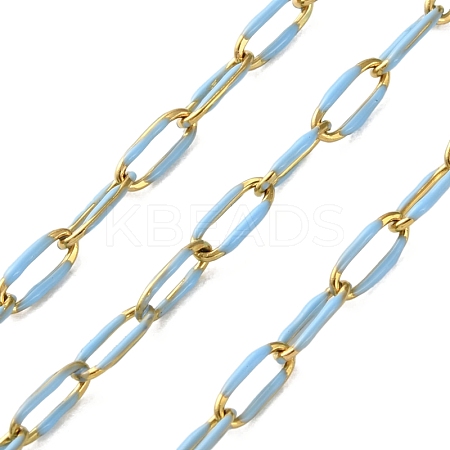 304 Stainless Steel Enamel Cable Chains CHS-R020-02G-01-1